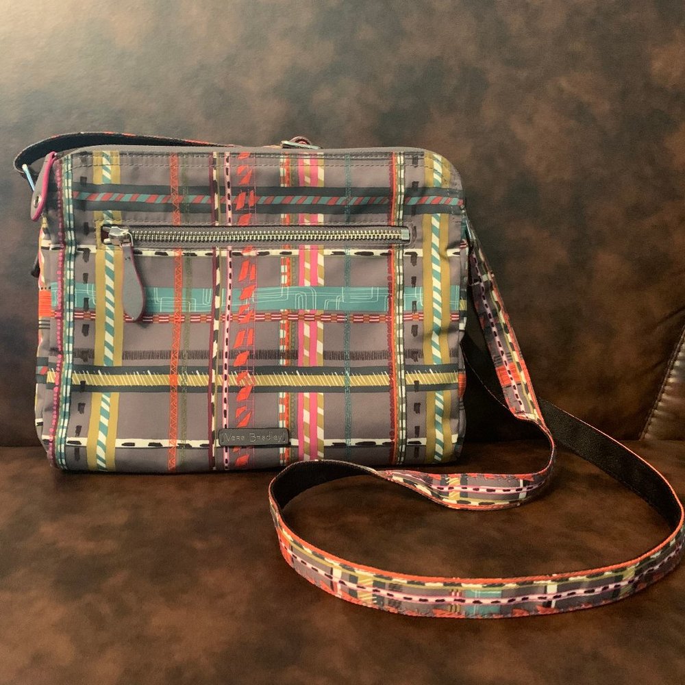 Vera Bradley Midtown Crossbody in City Plaid Print